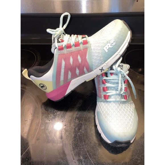 Timberland PRO Womens Radius Blue Safety Shoes Size 6M PRO589 Very nice Conditio - Picture 2 of 16